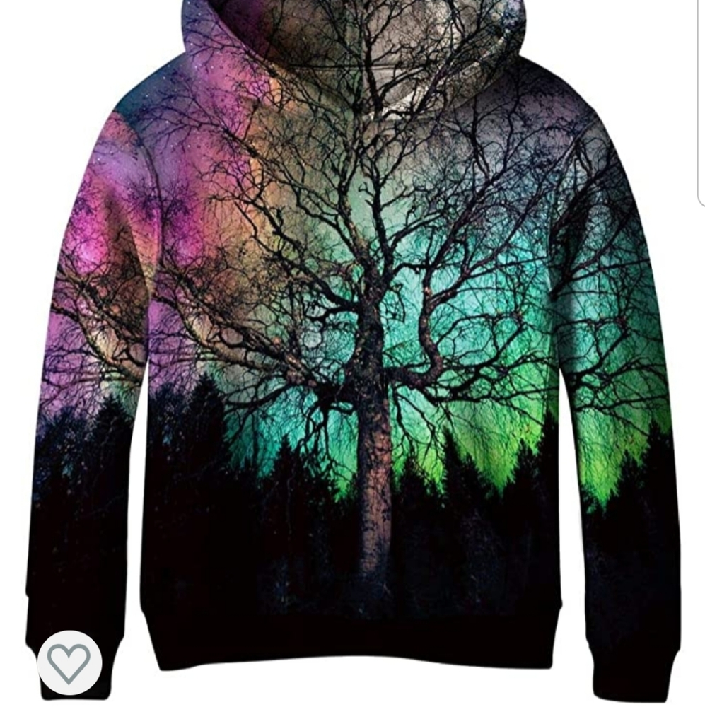 Girls galaxy hoodie sweatshirt